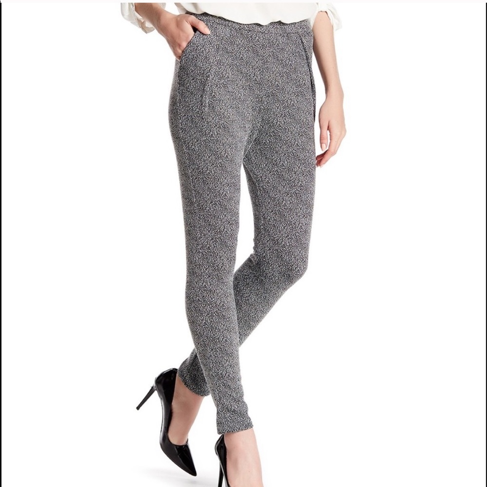 Necessary Objects Jacquard Knit Slim Trousers M Gray